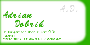 adrian dobrik business card